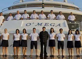O'mega superyacht crew